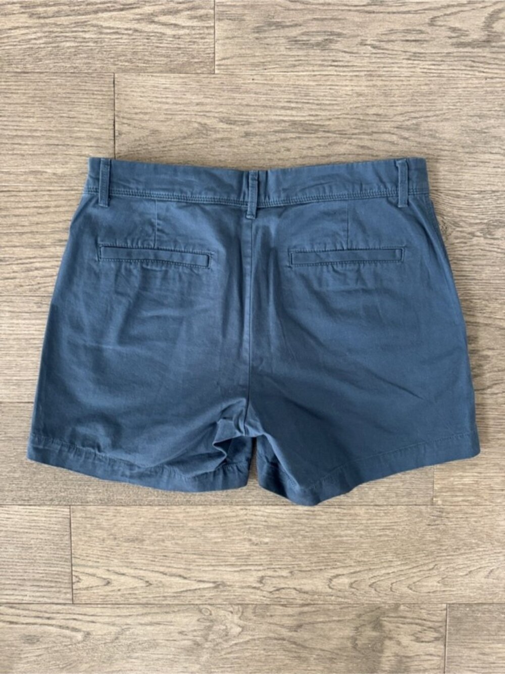 Mid-Rise Navy Chino Shorts - Picture 2 of 2